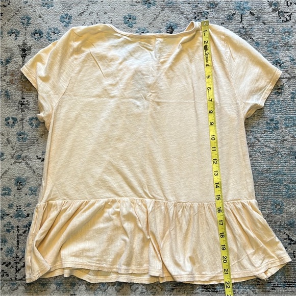 Urban Outfitters Tie Front Yellow Baby Doll Top - Picture 12 of 16